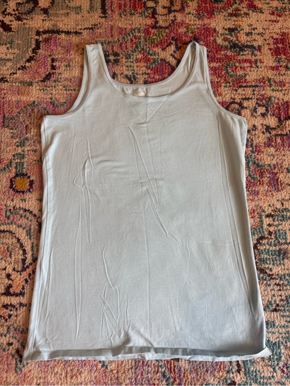 Duluth Trading Co Light Blue Scoop Neck Tank